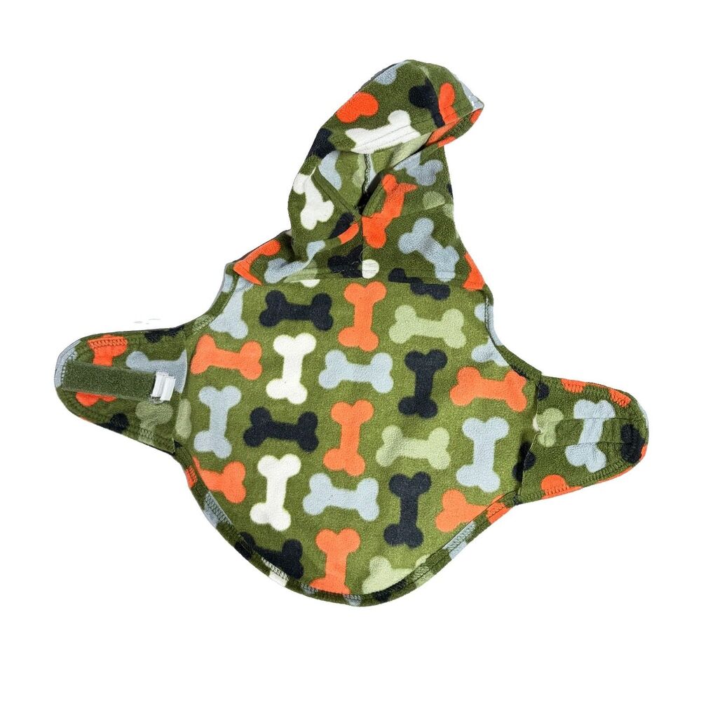 Dog/ Cat Wrap Around Camo Hooded Fashion Stylish Warming Winter Leash Hole SM